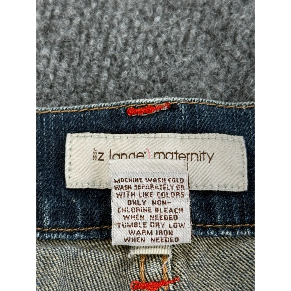 Liz Lange Maternity Jeans For Target Womens Size 2 Dark Wash Stretch Bootcut